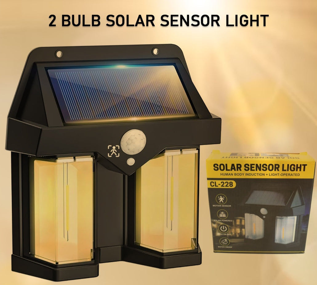 Solar Wall Lantern with 3 Modes & Motion Sensor