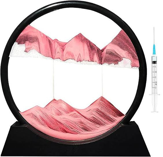 Moving Sand Art Picture Glass Liquid Painting 3D Natural Landscape