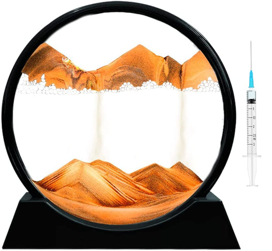 Moving Sand Art Picture Glass Liquid Painting 3D Natural Landscape