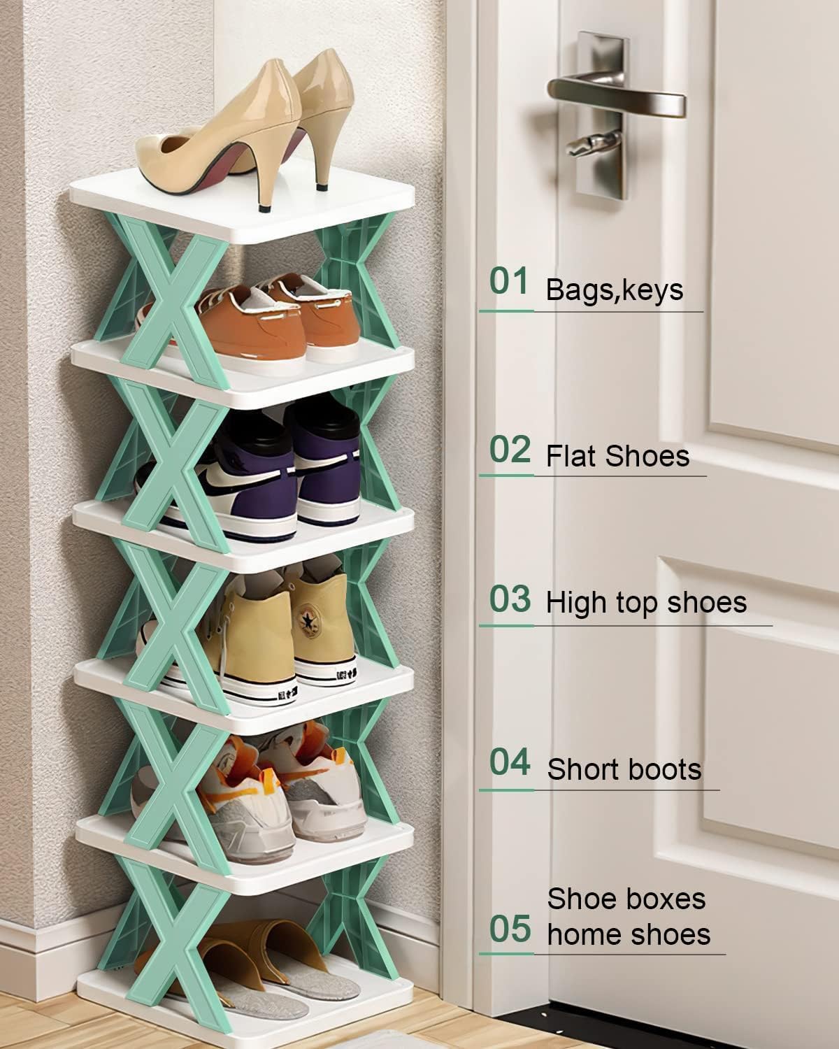 5 Layer shoes rack for home - footwear rack, Multi-Purpose