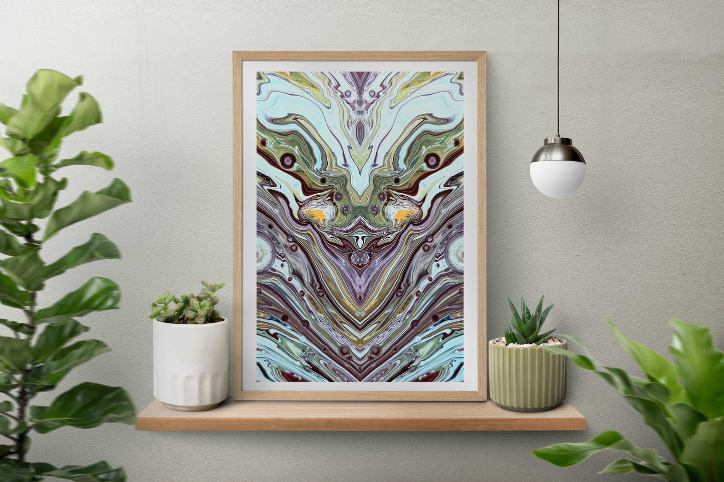 Celestial Modern Art Framed Poster