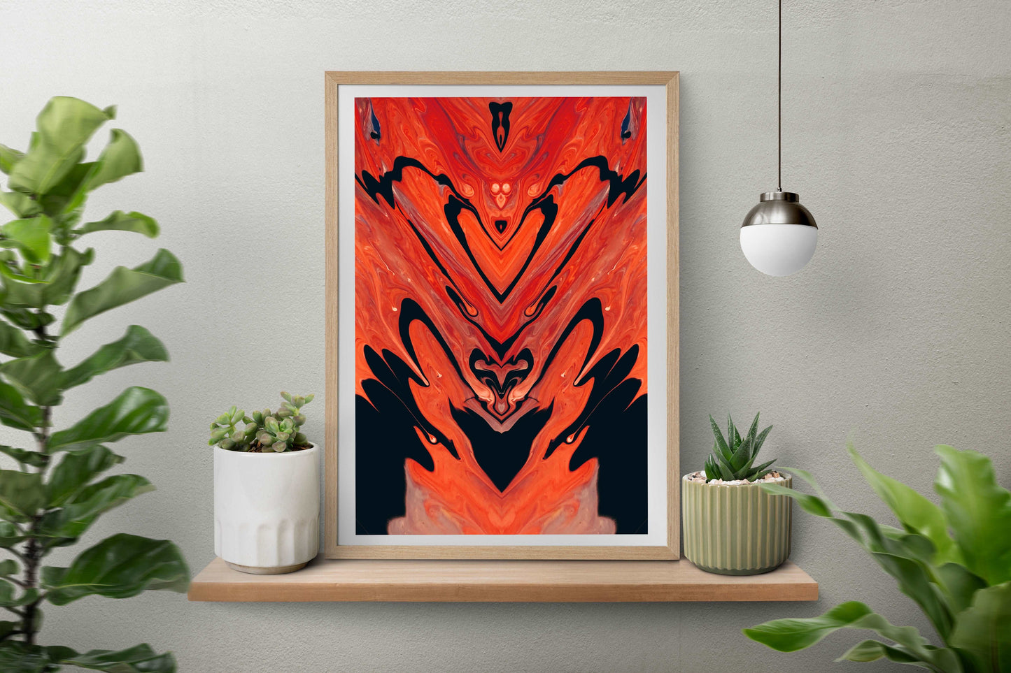 Celestial Modern Art Framed Poster